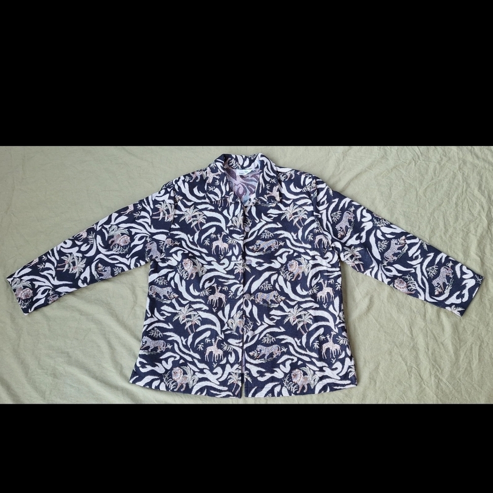 Erin London Safari Print Blazer